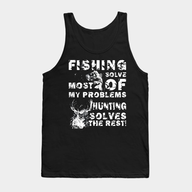 fishing hunting gift Tank Top by Kiwistore